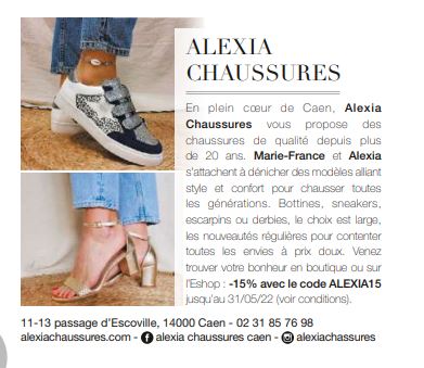 ALEXIA CHAUSSURES RECOMMANDÉ PAR LE ELLE MAGAZINE