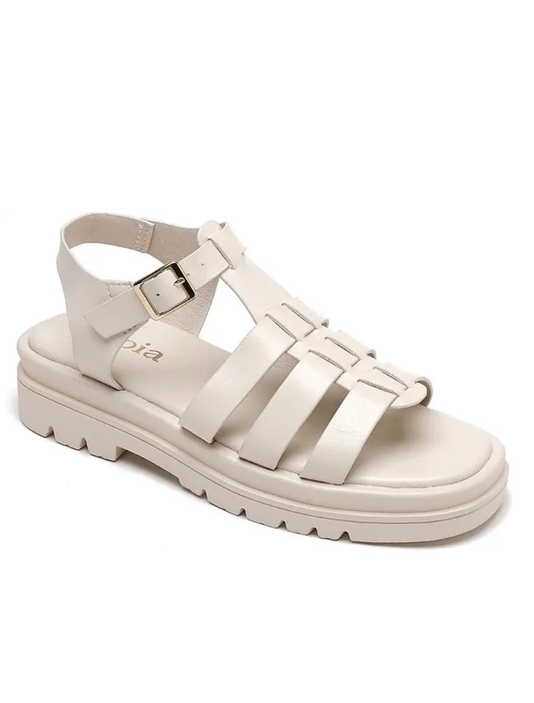 Sandales beige spartiate