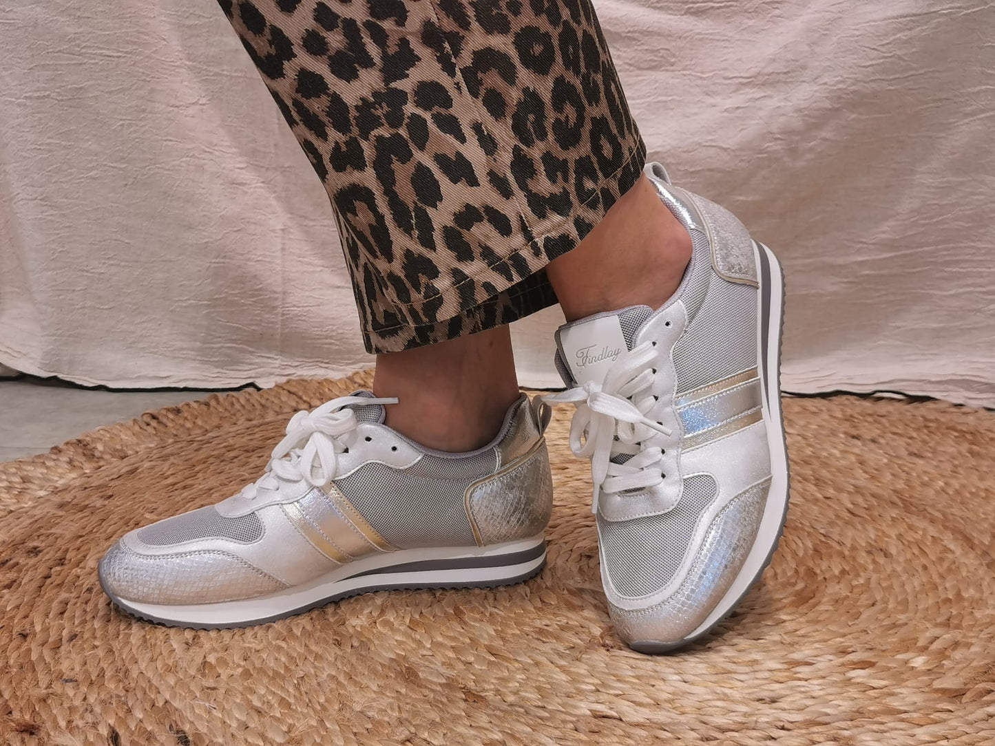 Baskets plates argentées