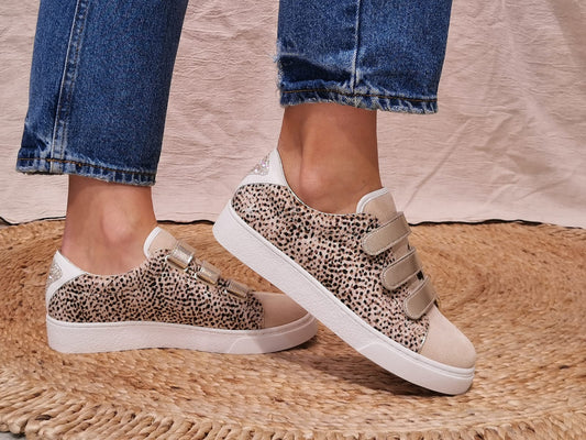 Sneakers léopard scratch