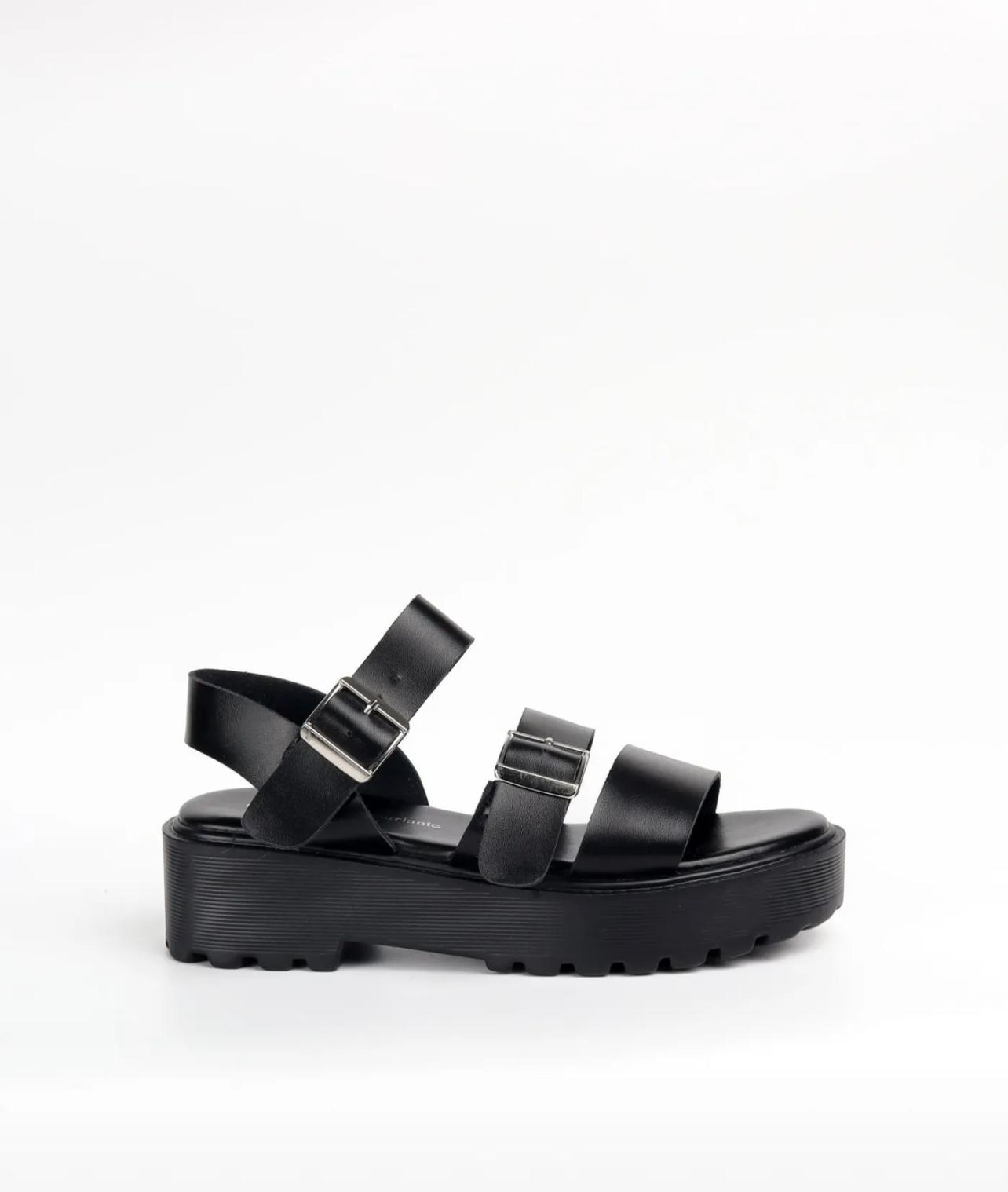 Sandales noires brides