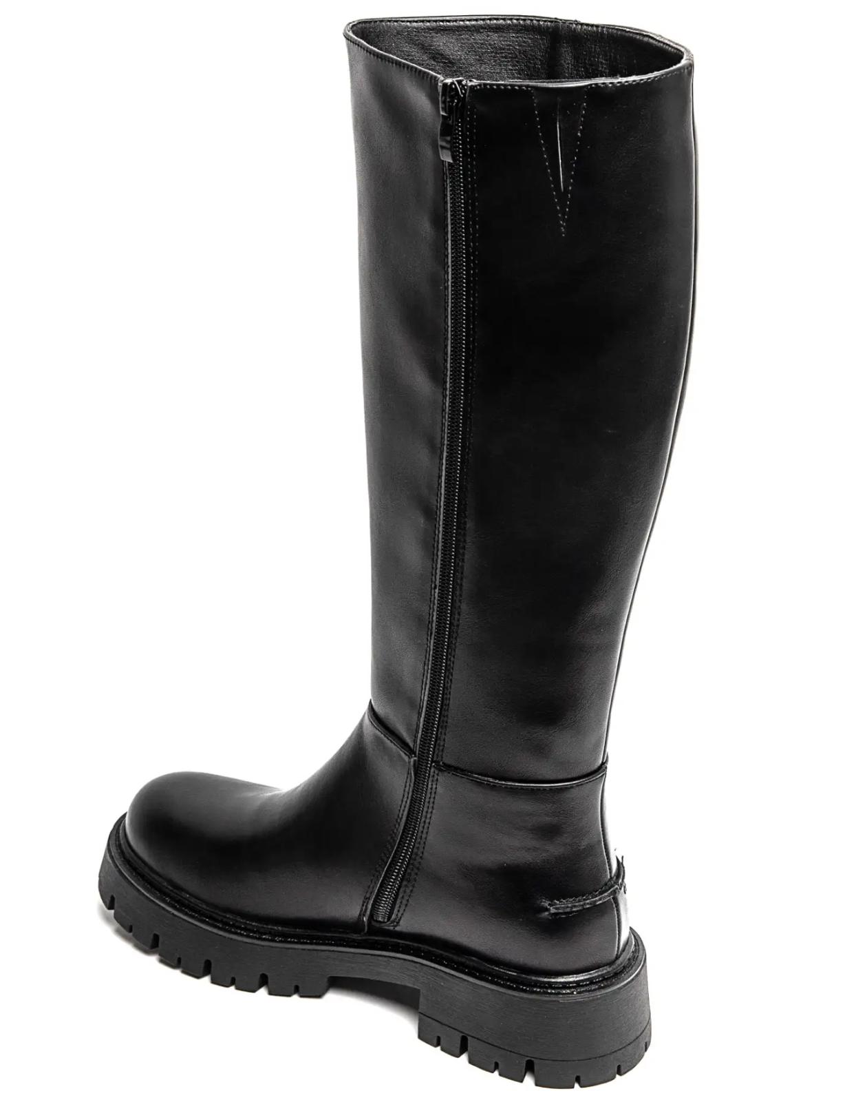 Bottes noires cavalières élastiques