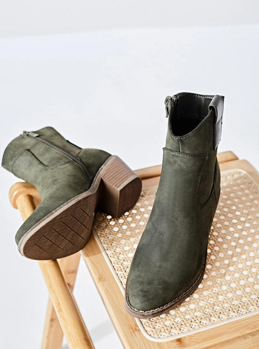 Santiag court nubuck kaki