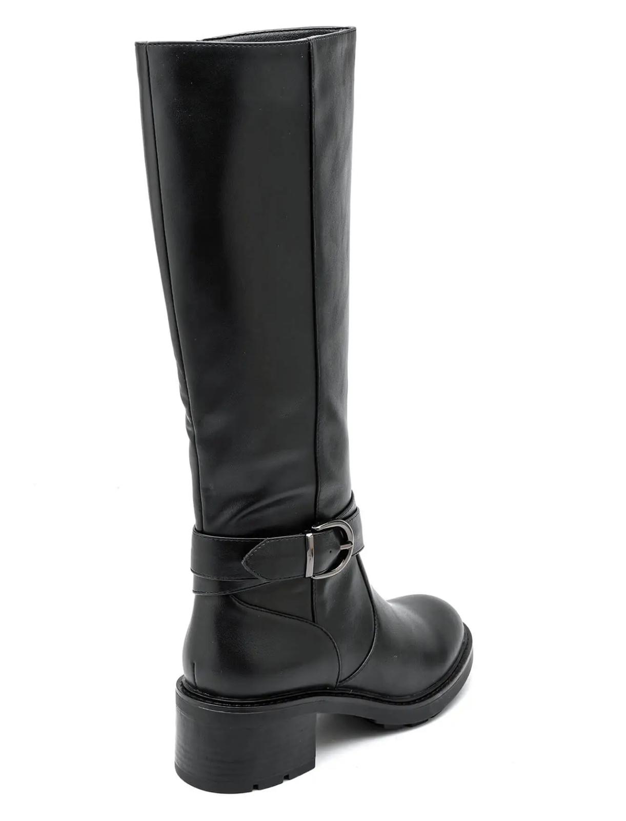 Botte noire à talon