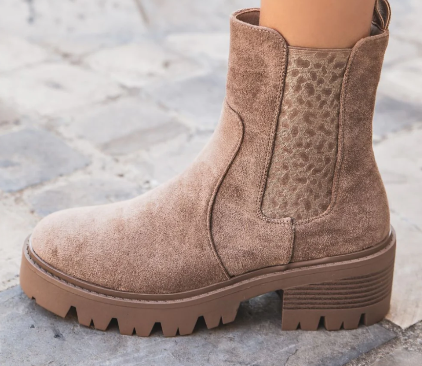 Bottine Nubuck Beige