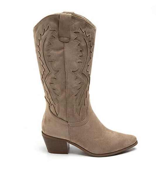 Bottes Santiags taupe
