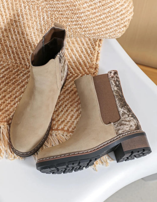 Bottines Chelsea Taupe