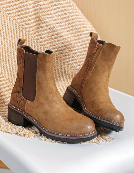 Bottines Chelsea Camel