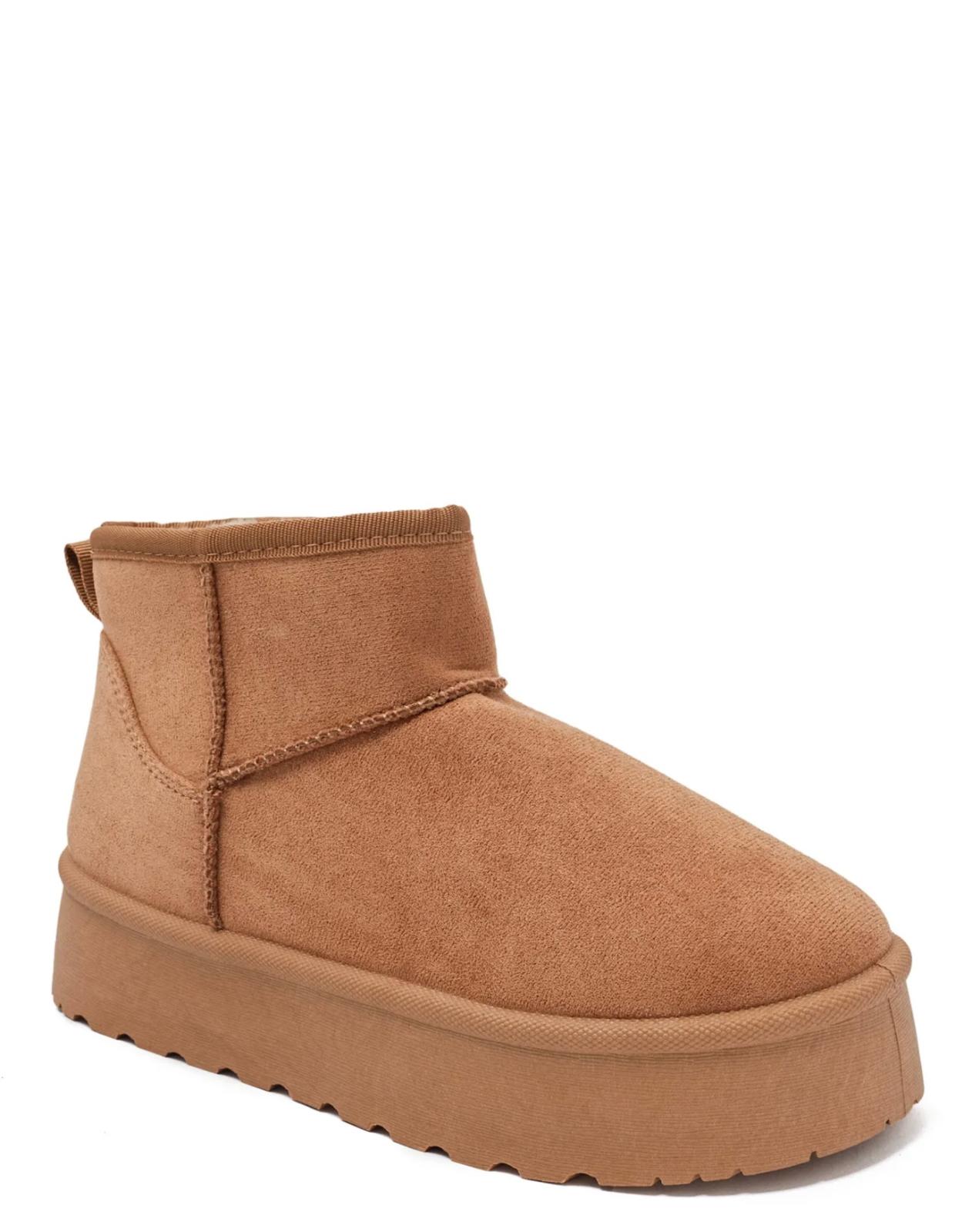 Bottines fourrées camel tazz