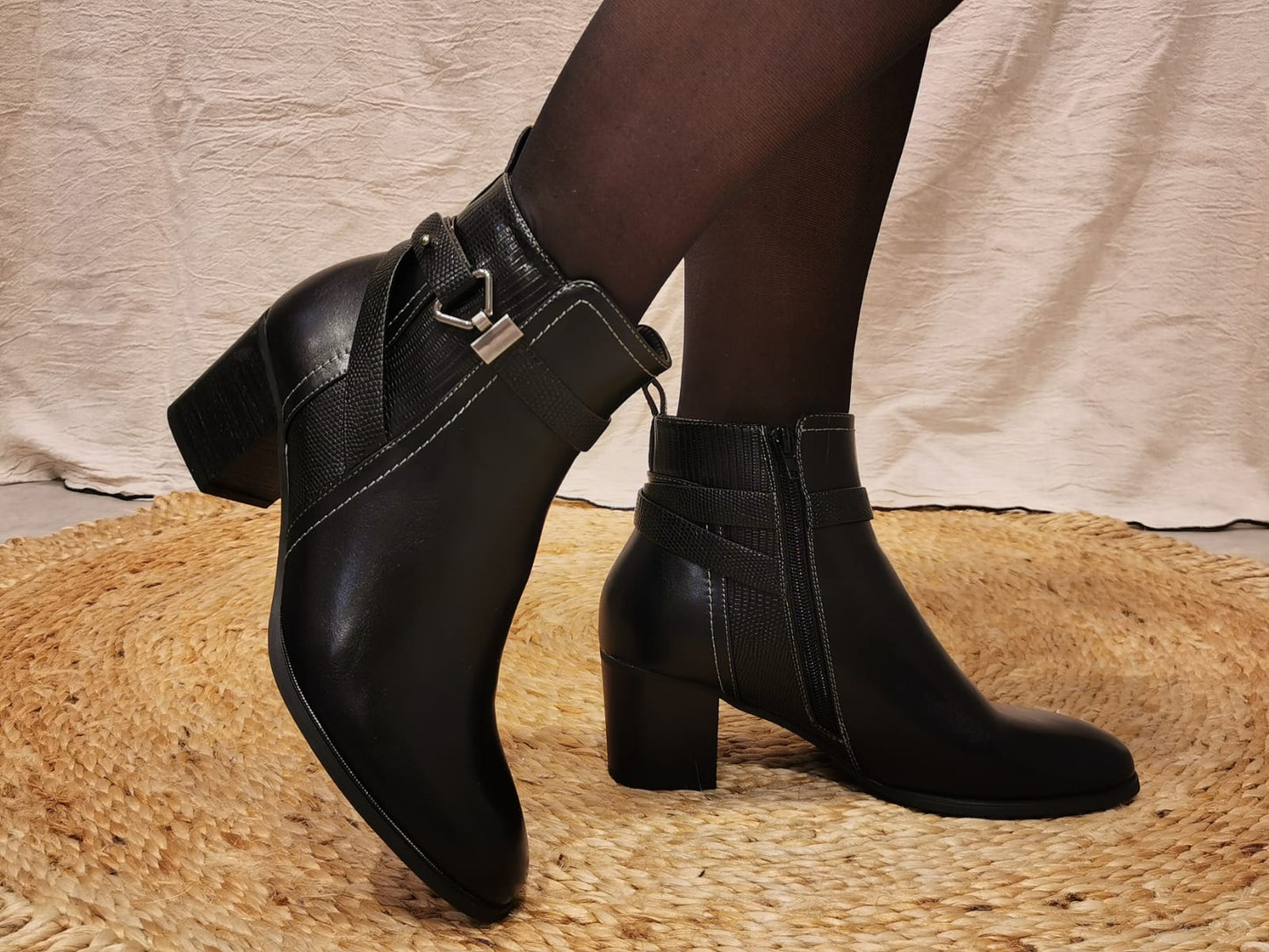 Bottines élégantes noires