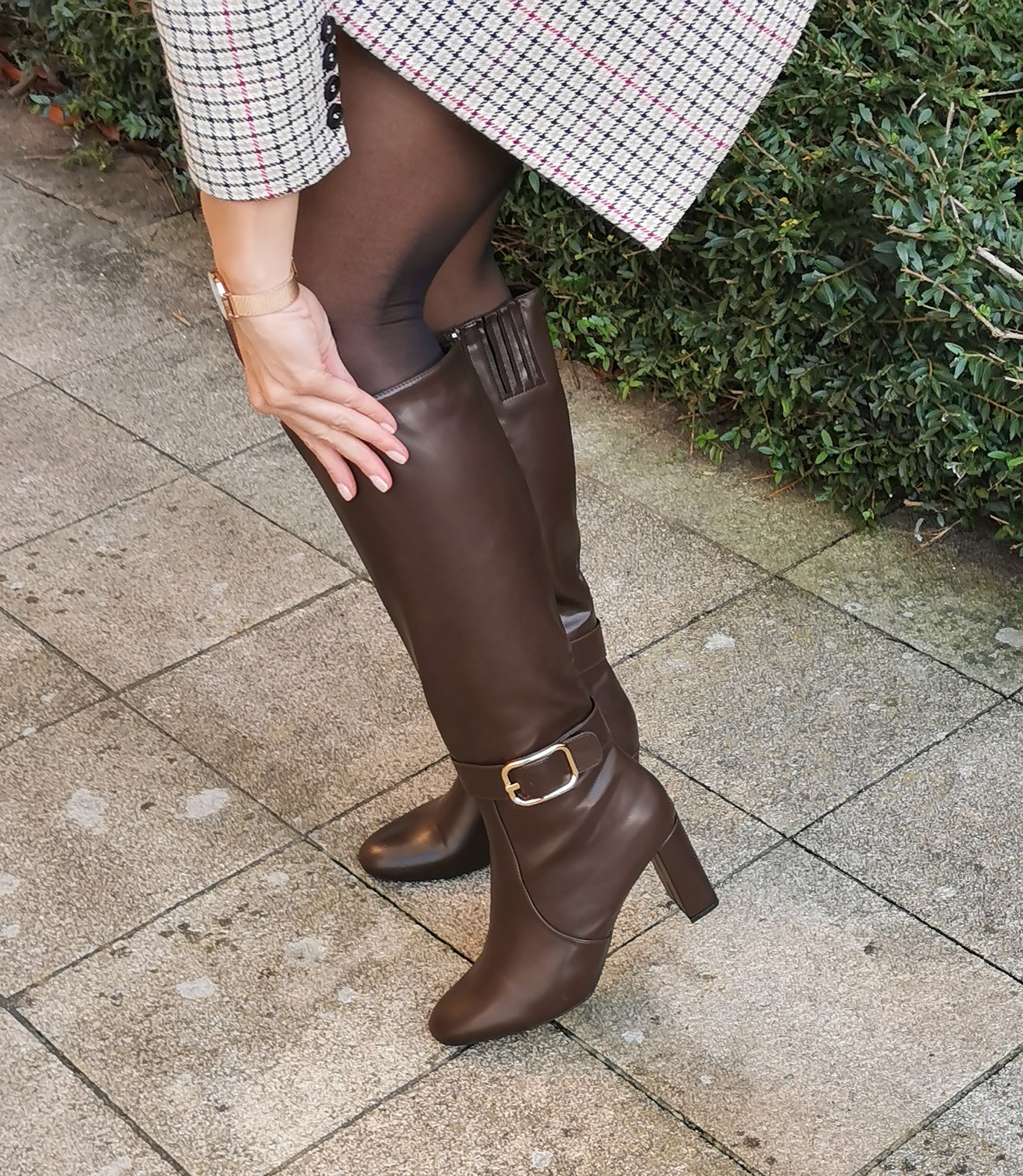 Bottes marron hotsell talon haut