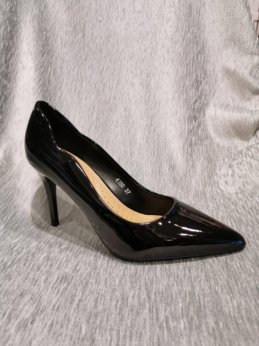 Escarpin noir vernis - Alexia Chaussures